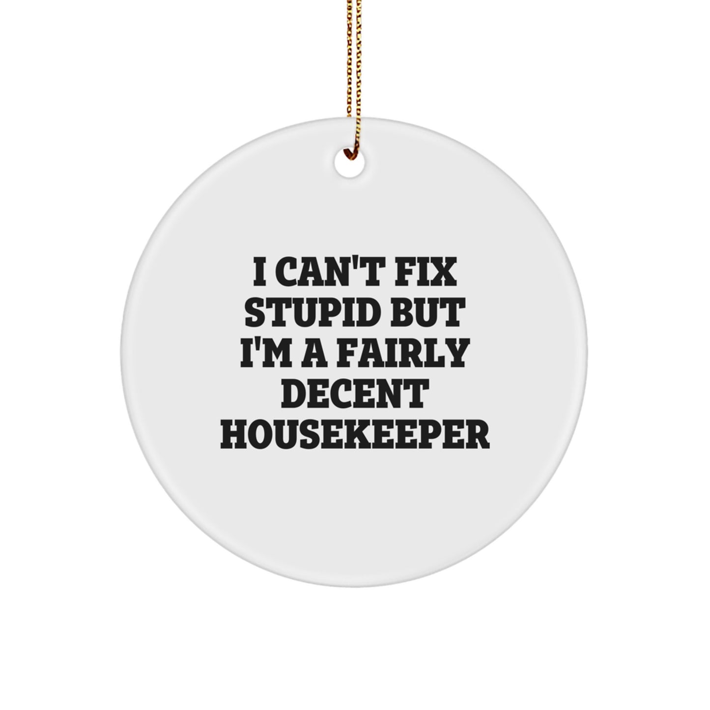 Housekeeper Keepsake Christmas Ornament for Him Gift - Image 1