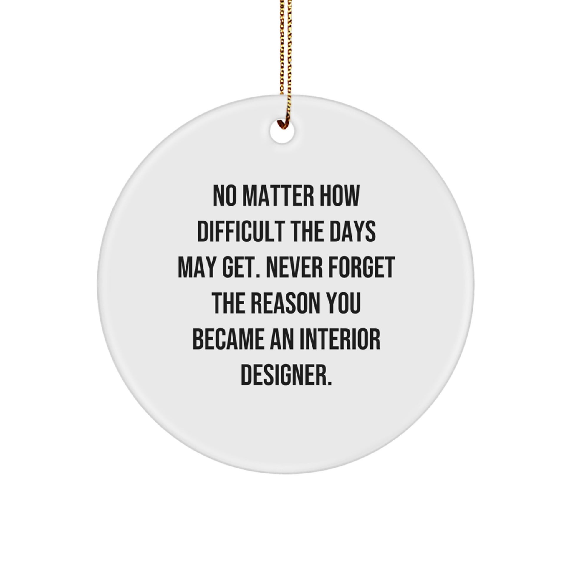 Christmas Unique Gift for Her Interior Designer Ornament Present Bright - Image 1