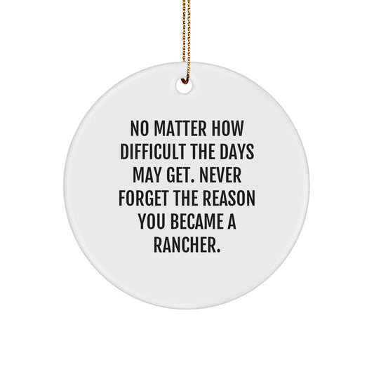 Rancher Keepsake Christmas Ornament for Him Gift - Image 1