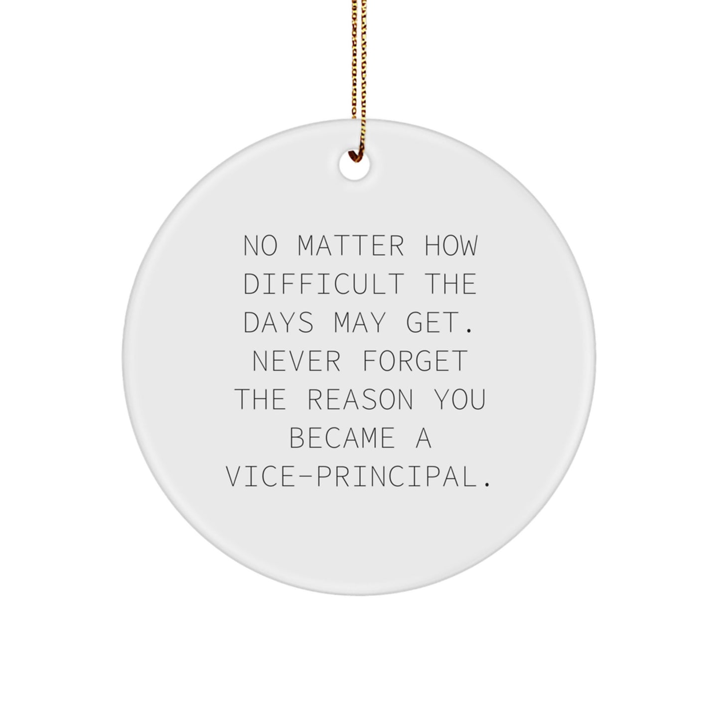 Vice-principal Keepsake Christmas Ornament for Him Gift - Image 1