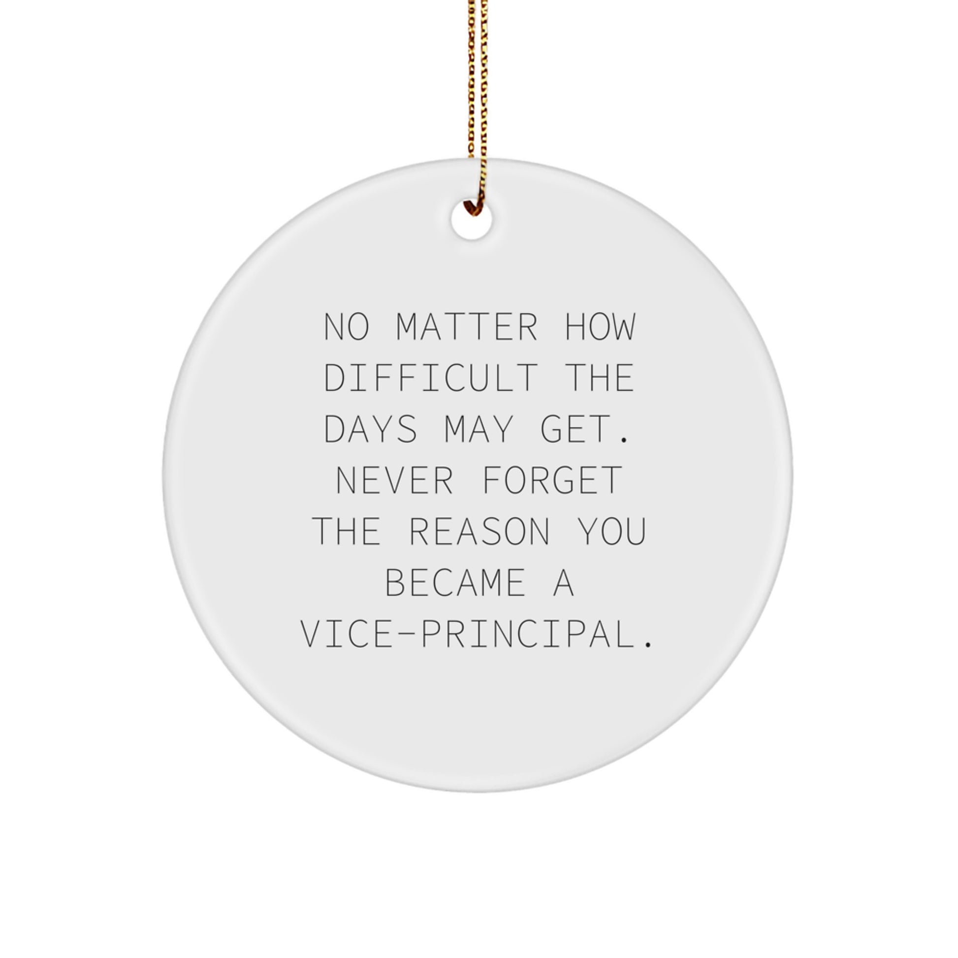 Vice-principal Keepsake Christmas Ornament for Him Gift - Image 1