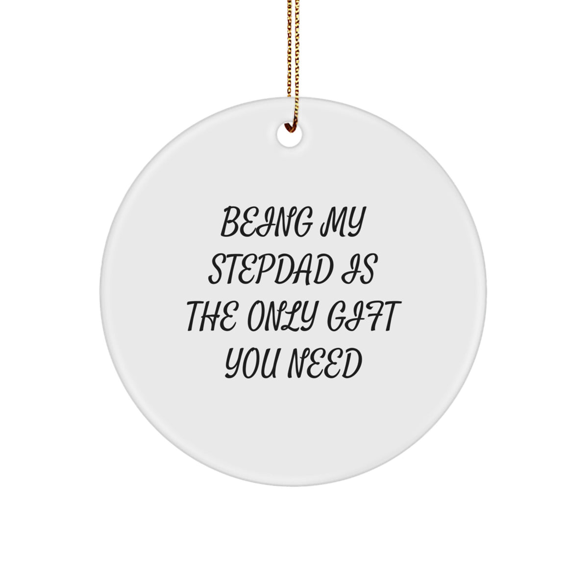 Stepdad Keepsake Christmas Ornament for Him Gift Heartwarming Memory - Image 1