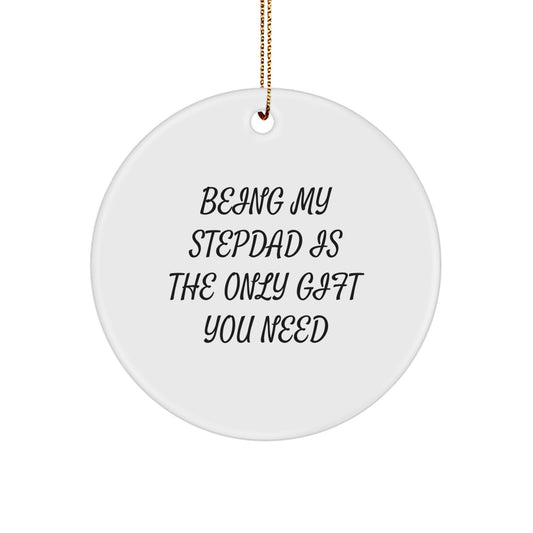 Stepdad Keepsake Christmas Ornament for Him Gift Heartwarming Memory - Image 1