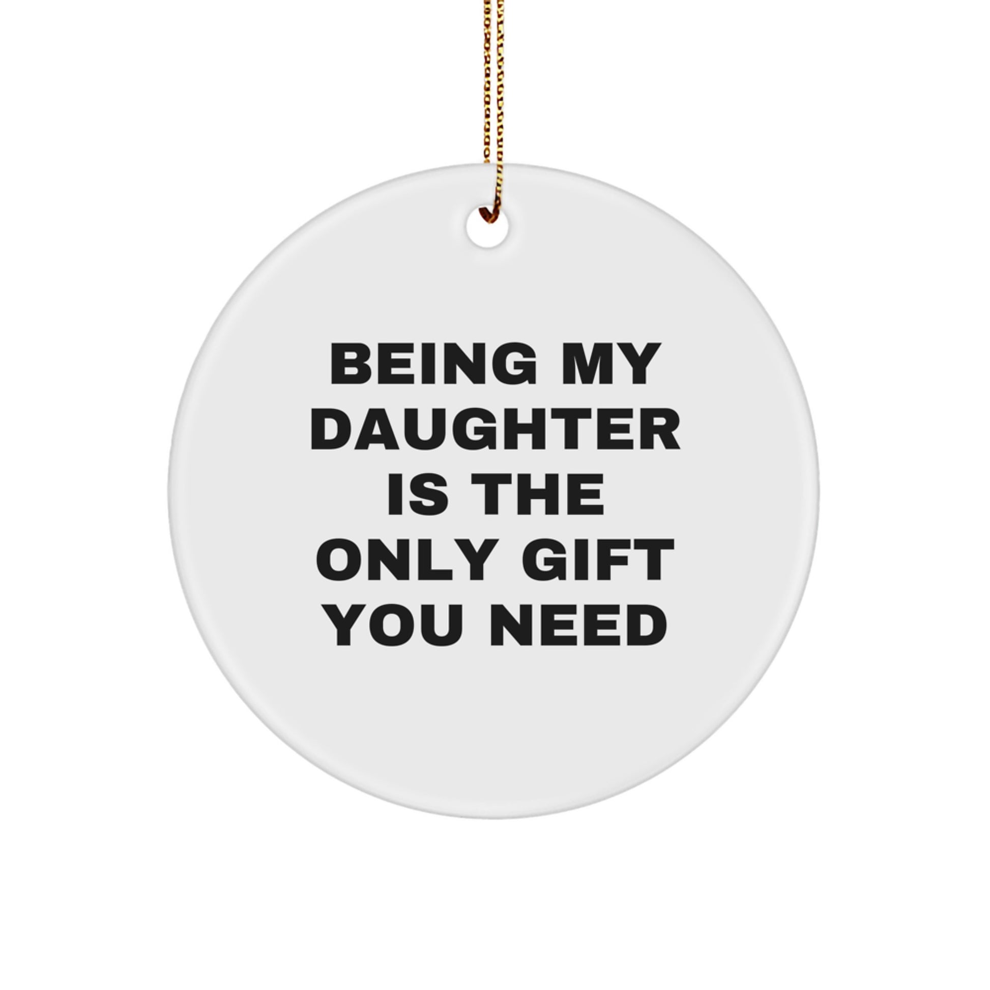 Heartfelt Daughter Christmas Ornament for Grandma Novelty Gift - Image 1