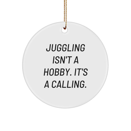 Juggling Inspired Circle Ornament Gifts from Family and Friends for Christmas - Image 1
