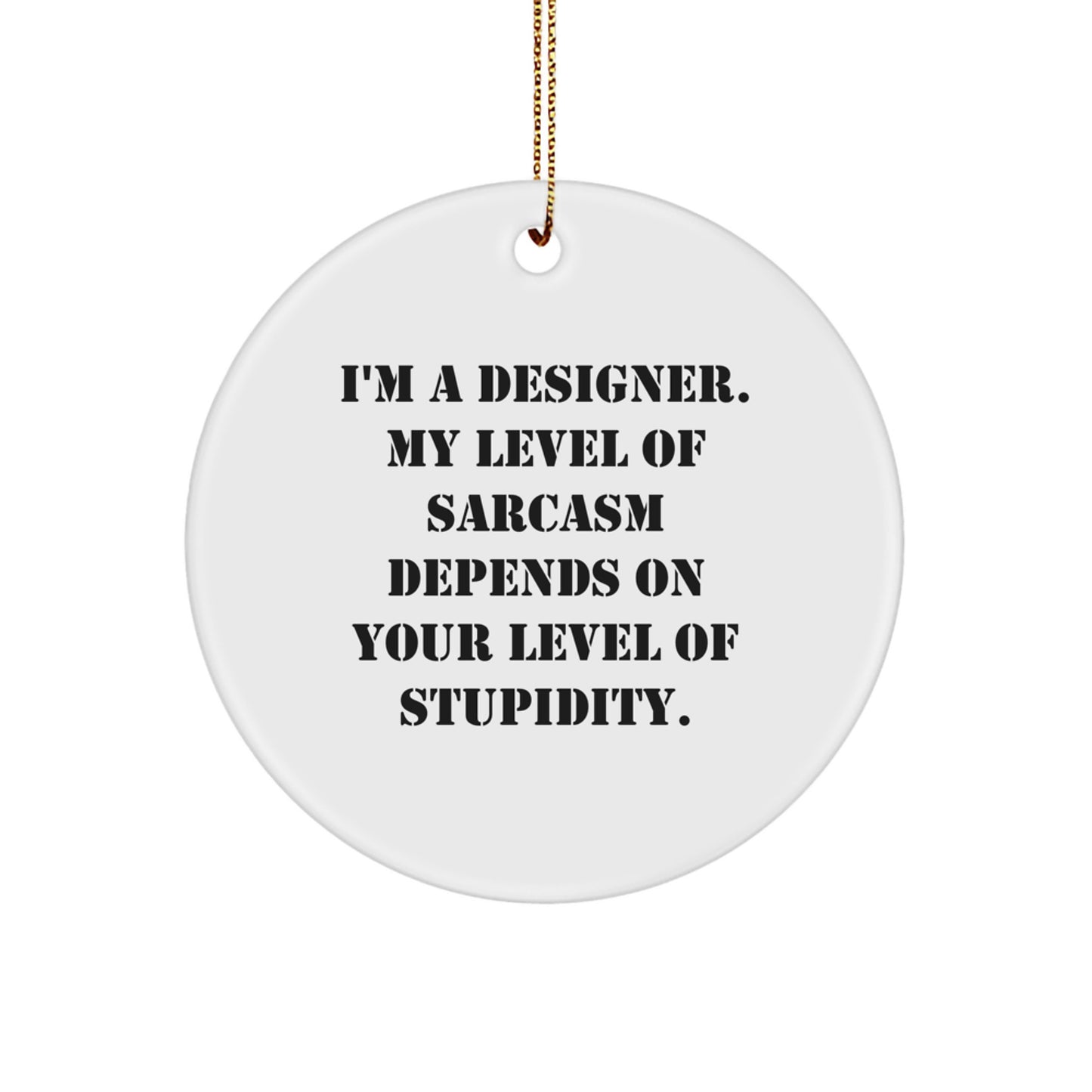 Designer Circle Ornament Essential for Neighbors Christmas Gift - Image 1