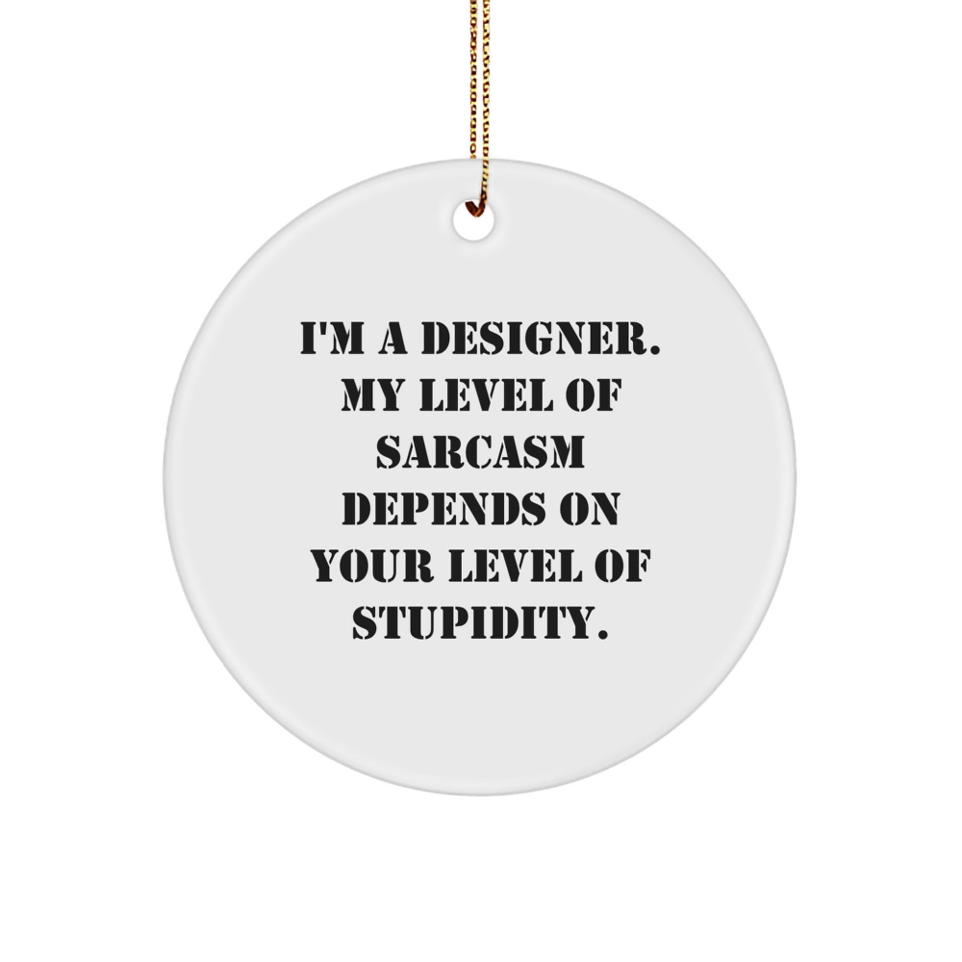 Designer Circle Ornament Essential for Neighbors Christmas Gift - Image 1