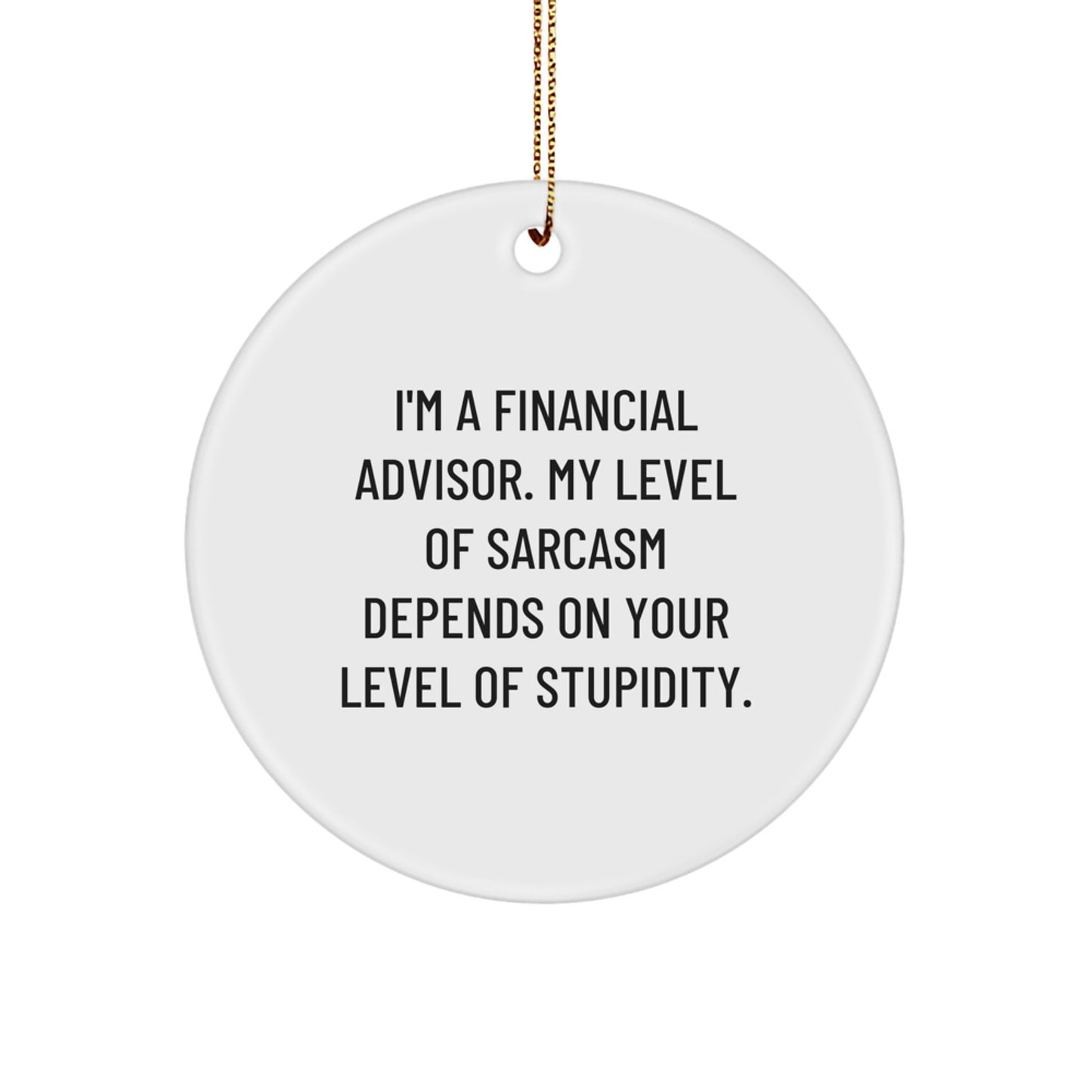 Financial Advisor Keepsake Christmas Ornament for Him Gift - Image 1