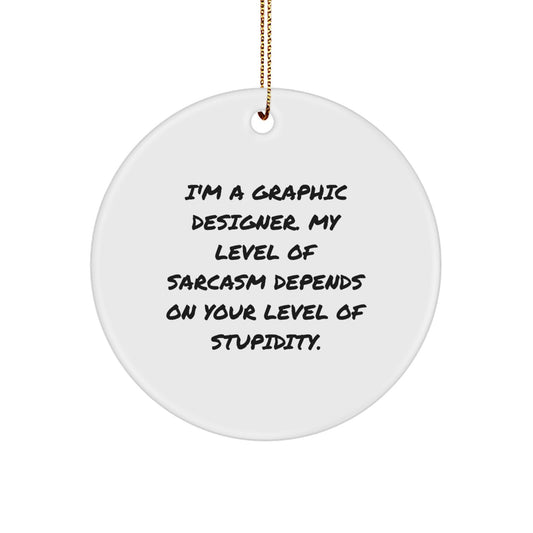 Graphic Designer Christmas Ornament Christmas Unique Gift for Her Present - Image 1