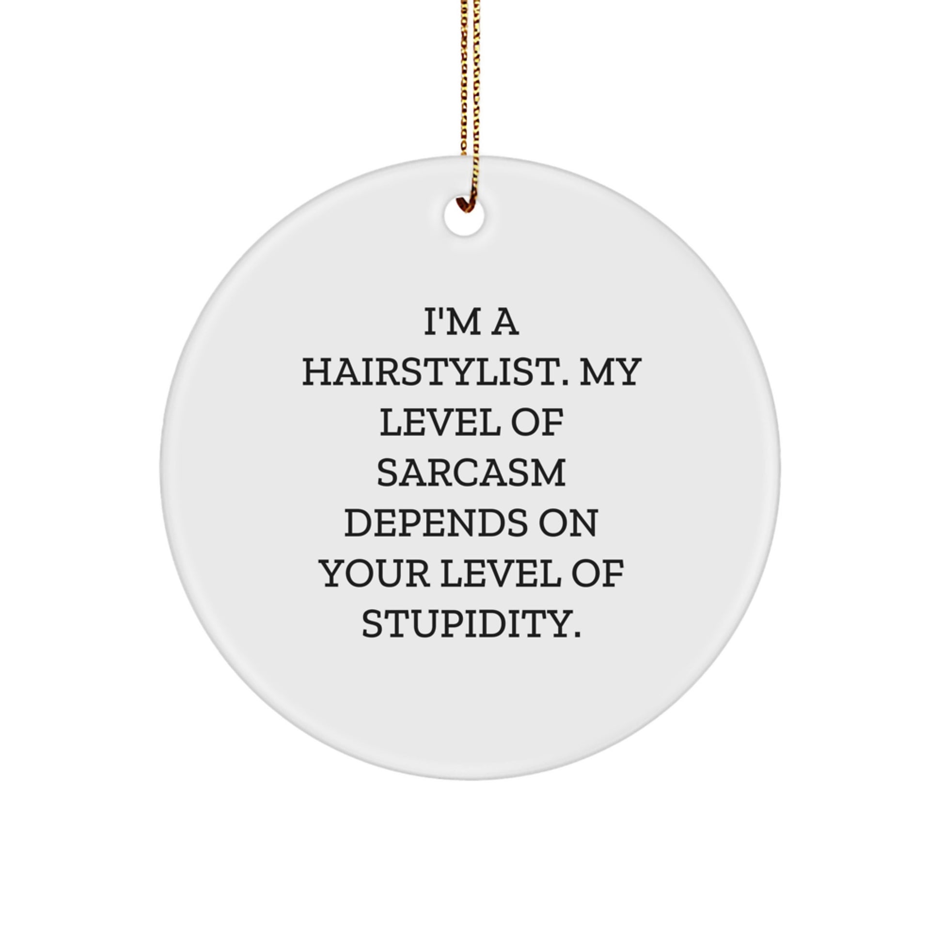 Hairstylist Keepsake Christmas Ornament for Him Surprise Gift - Image 1