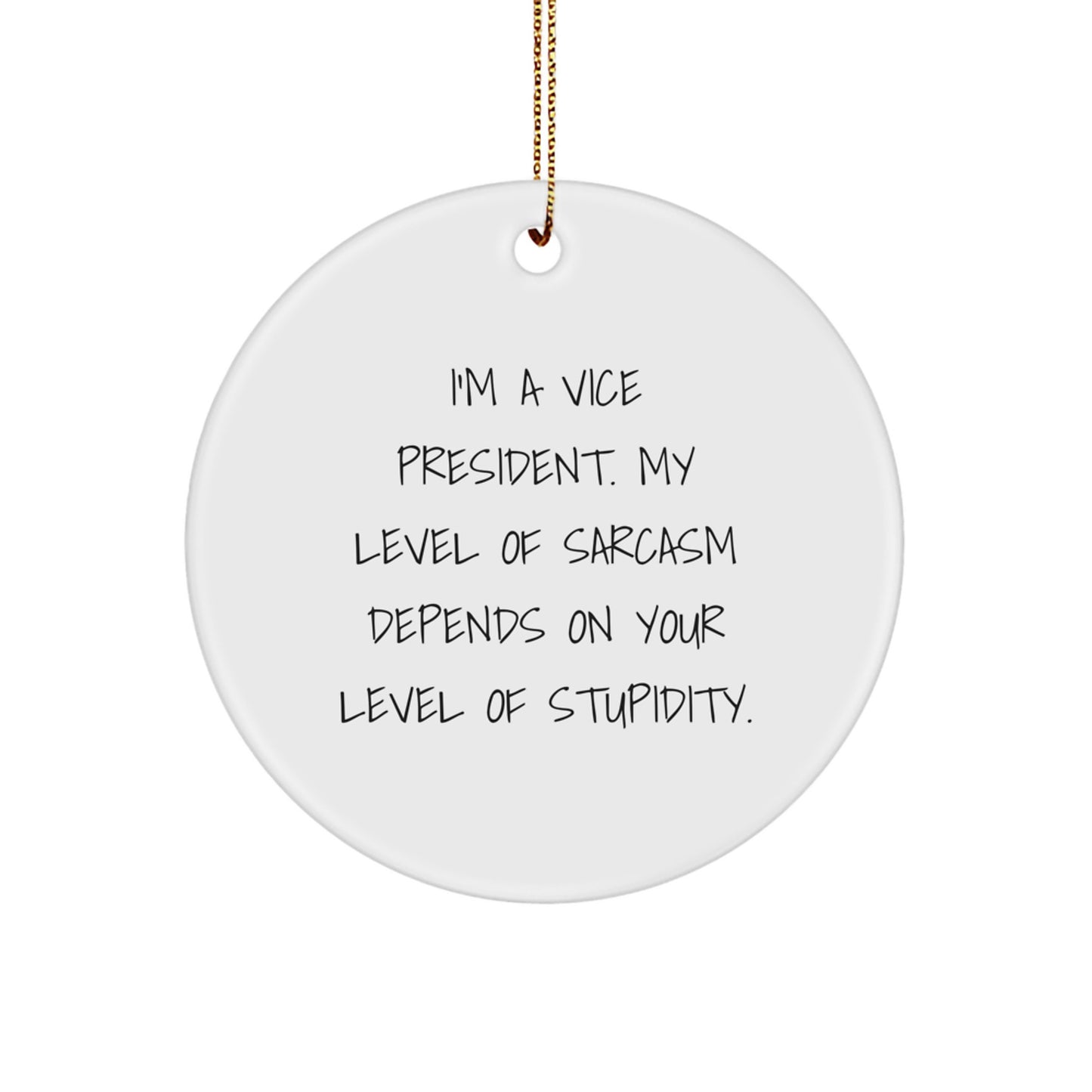 Vice President Keepsake Christmas Ornament for Him Gift - Image 1