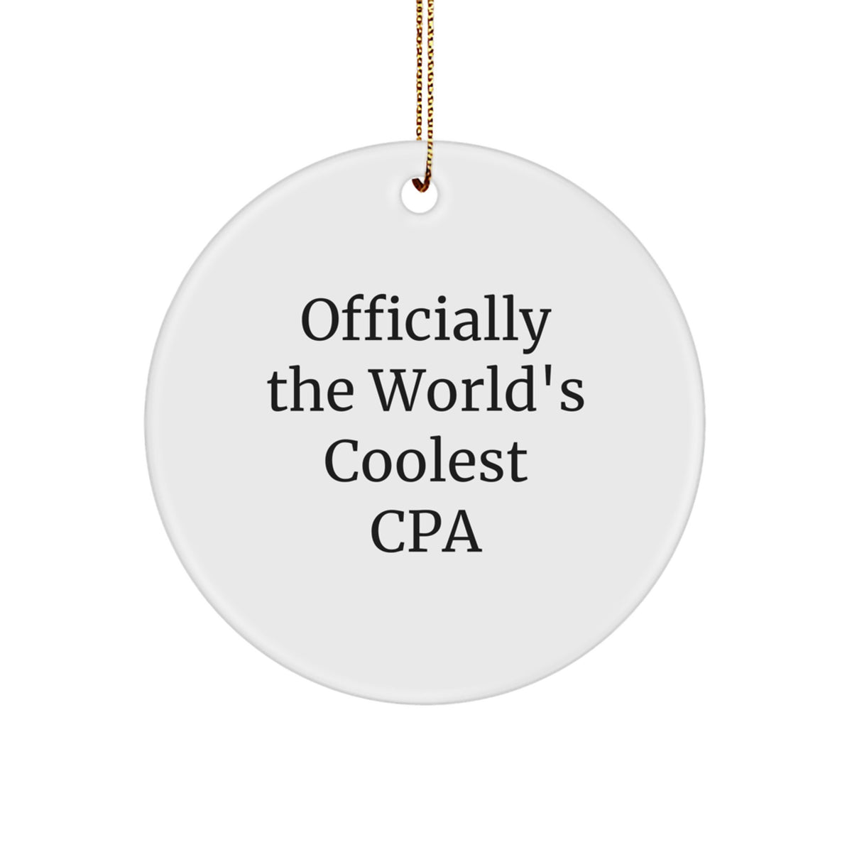 Christmas Gift Officially The World's Coolest Cpa Ornament for Her - Image 1