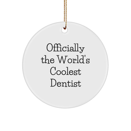 Dentist Keepsake Christmas Ornament for Him Gift – The World's Coolest - Image 1
