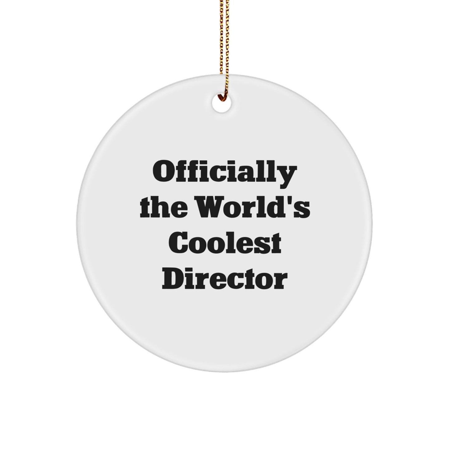 Director Keepsake Christmas Ornament for Him Coolest Director Gift - Image 1