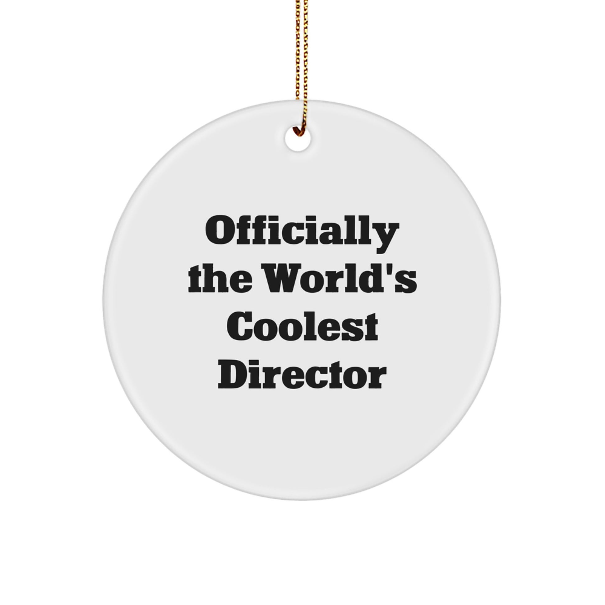 Director Keepsake Christmas Ornament for Him Coolest Director Gift - Image 1