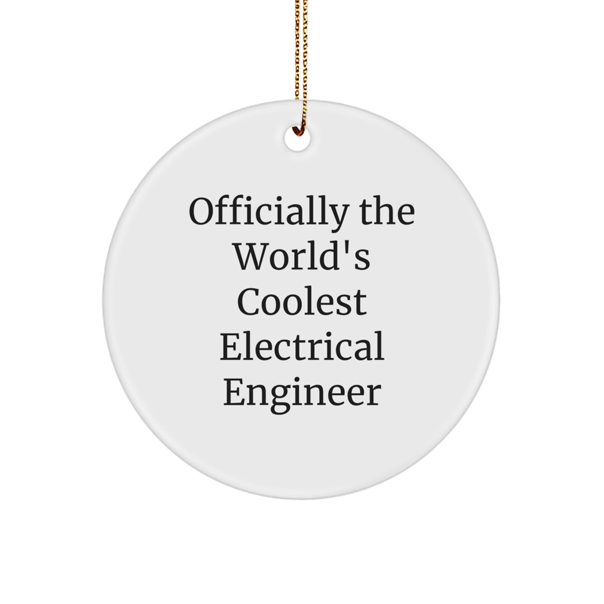 Family World Coolest Electrical Engineer Tree Christmas Ornament Gift - Image 1