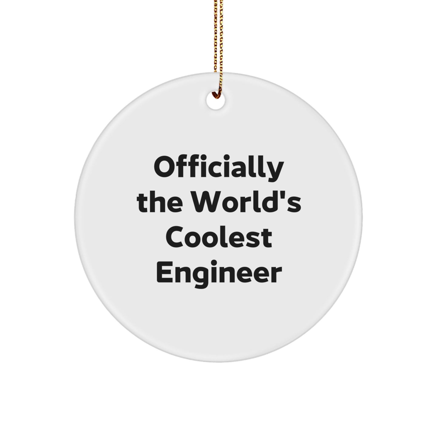 Funny Engineer Gifts, Officially The World's Coolest Engineer, Christmas Unique Gifts from Friends and Family for Engineer Men and Women - Image 1
