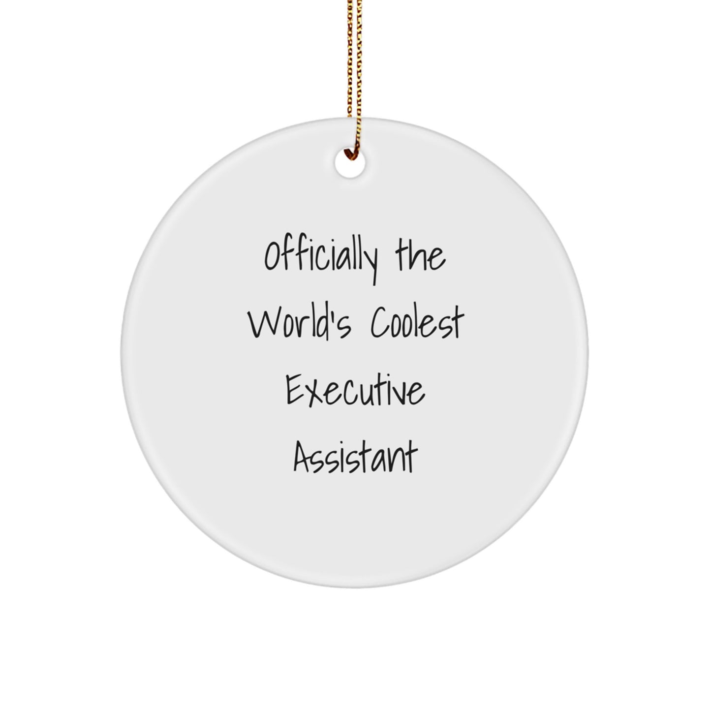 Family Treasure Coolest Executive Assistant Christmas Ornament Gift - Image 1