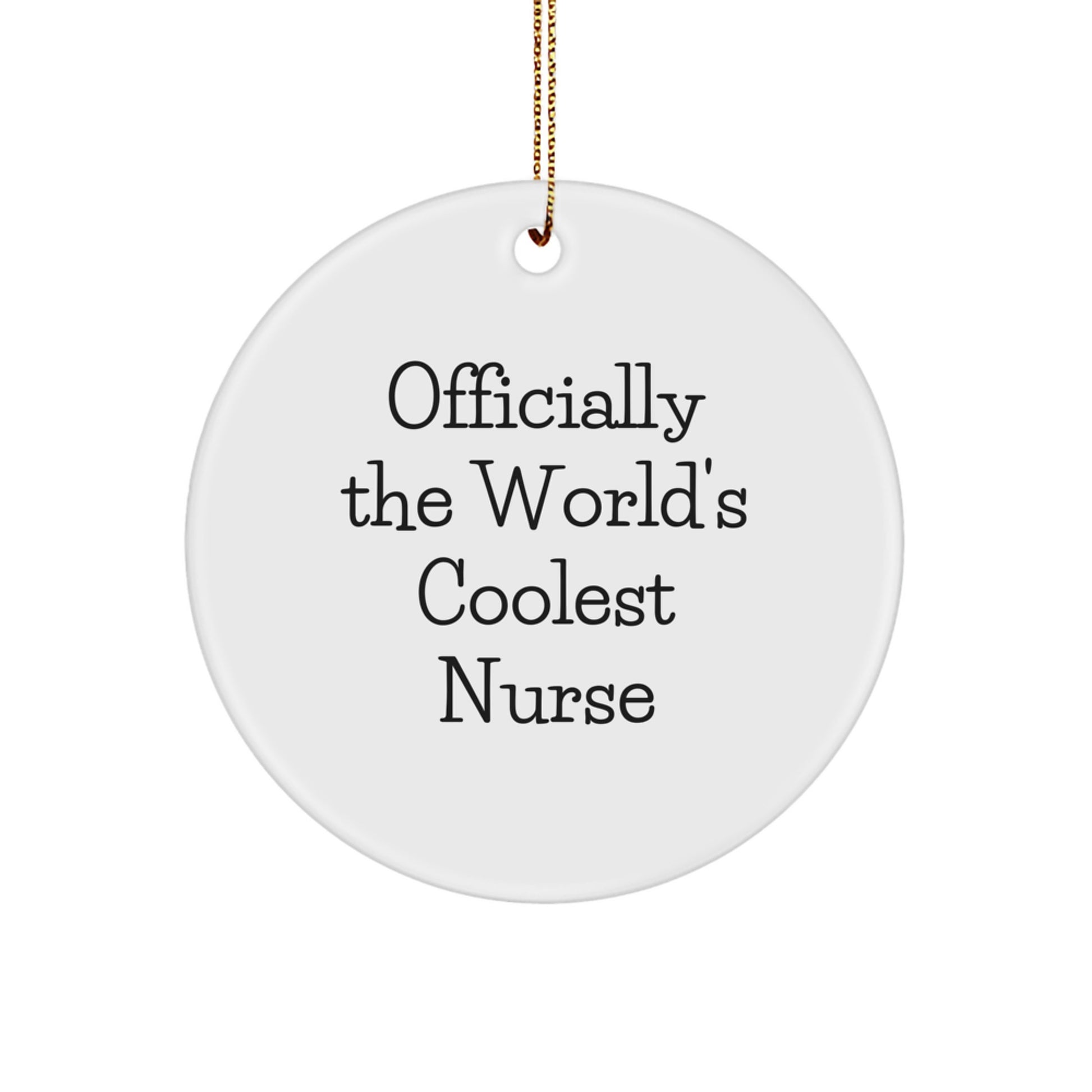 Nurse Keepsake Christmas Ornament for Him Gift – The World's Nurse - Image 1