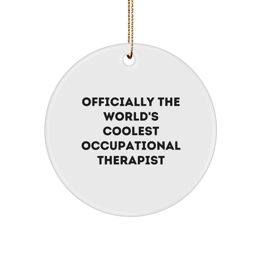 Christmas Ornament Gift for Friends – Coolest Occupational Therapist - Image 1