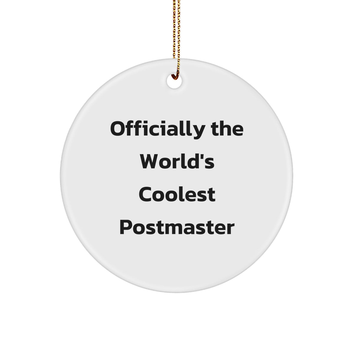 Postmaster Keepsake Christmas Ornament for Him Gift - Image 1