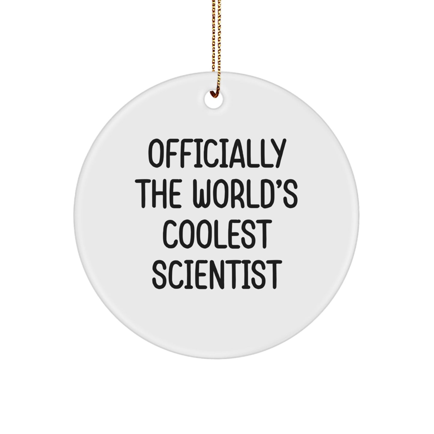 Scientist Keepsake Christmas Ornament for Him Gift - Image 1