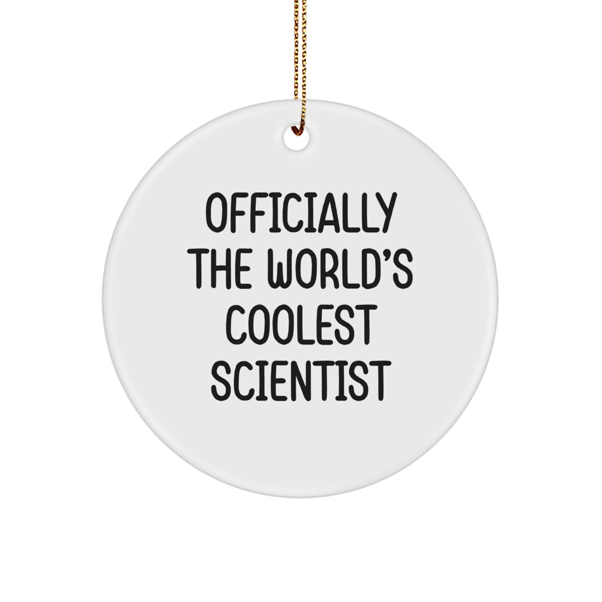 Scientist Keepsake Christmas Ornament for Him Gift - Image 1