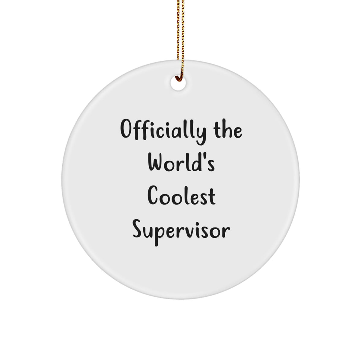 Supervisor Keepsake Christmas Ornament for Him Gift - Image 1