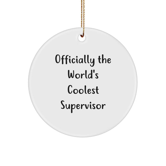 Supervisor Keepsake Christmas Ornament for Him Gift - Image 1