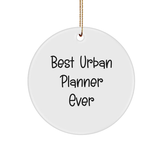 Funny Urban Planner Gifts from Men to Best Urban Planner Ever Circle Ornament for Christmas, Gifts for Urban Planner - Image 1