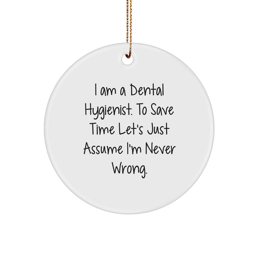 Christmas Gift for Her Dental Hygienist Keepsake Ornament Present - Image 1