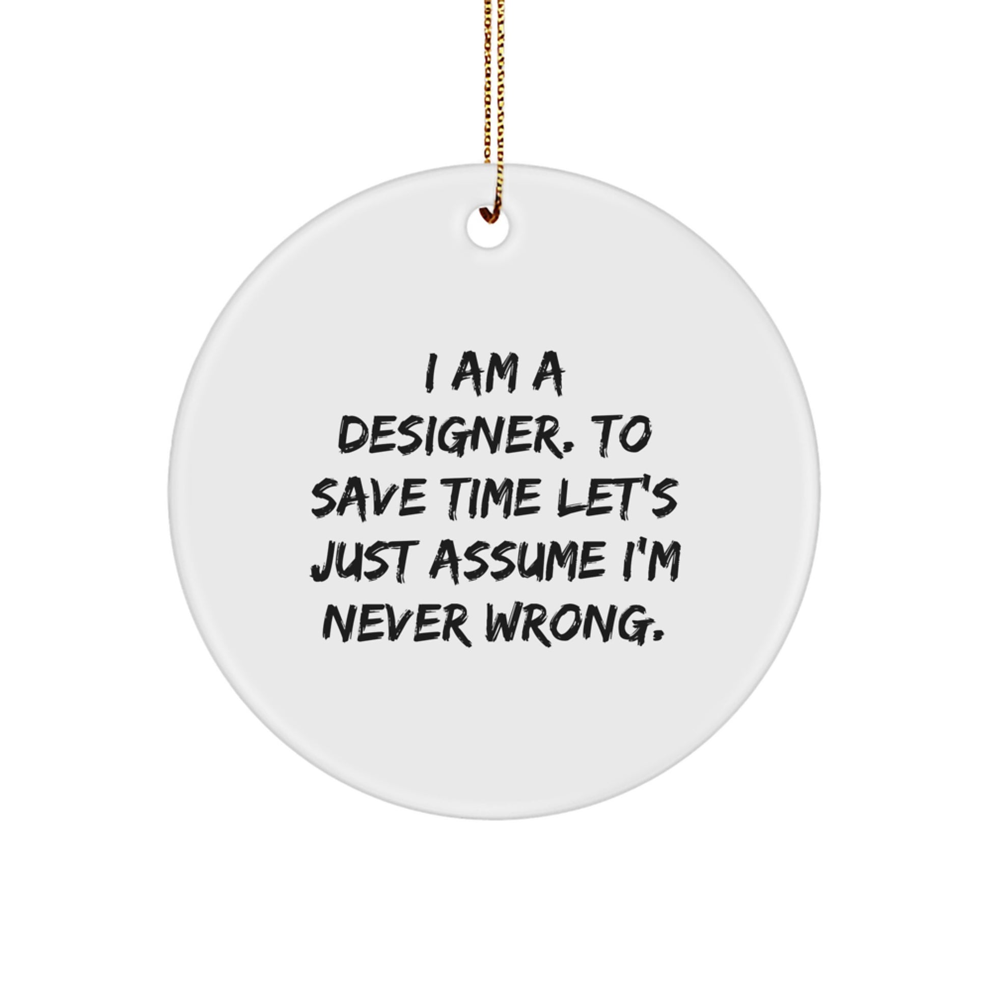 Designer Keepsake Christmas Ornament for Him Gift - Image 1
