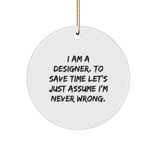 Designer Keepsake Christmas Ornament for Him Gift - Image 1