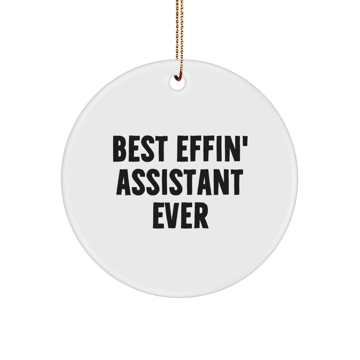 Assistant Circle Ornament for Her Present Bright Christmas Gift - Image 1