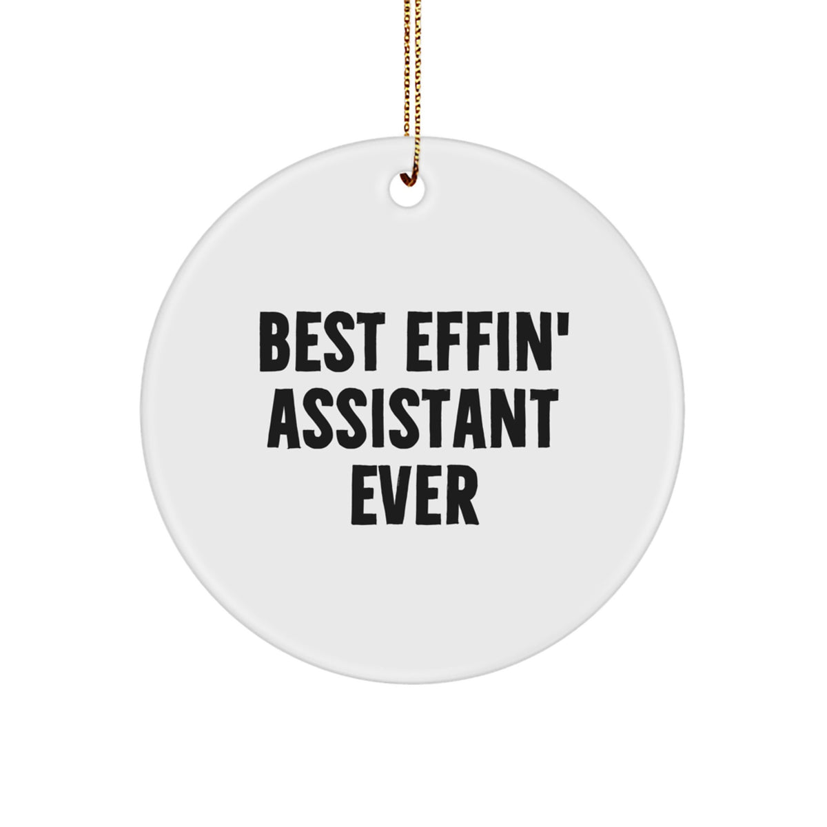 Assistant Circle Ornament for Her Present Bright Christmas Gift - Image 1