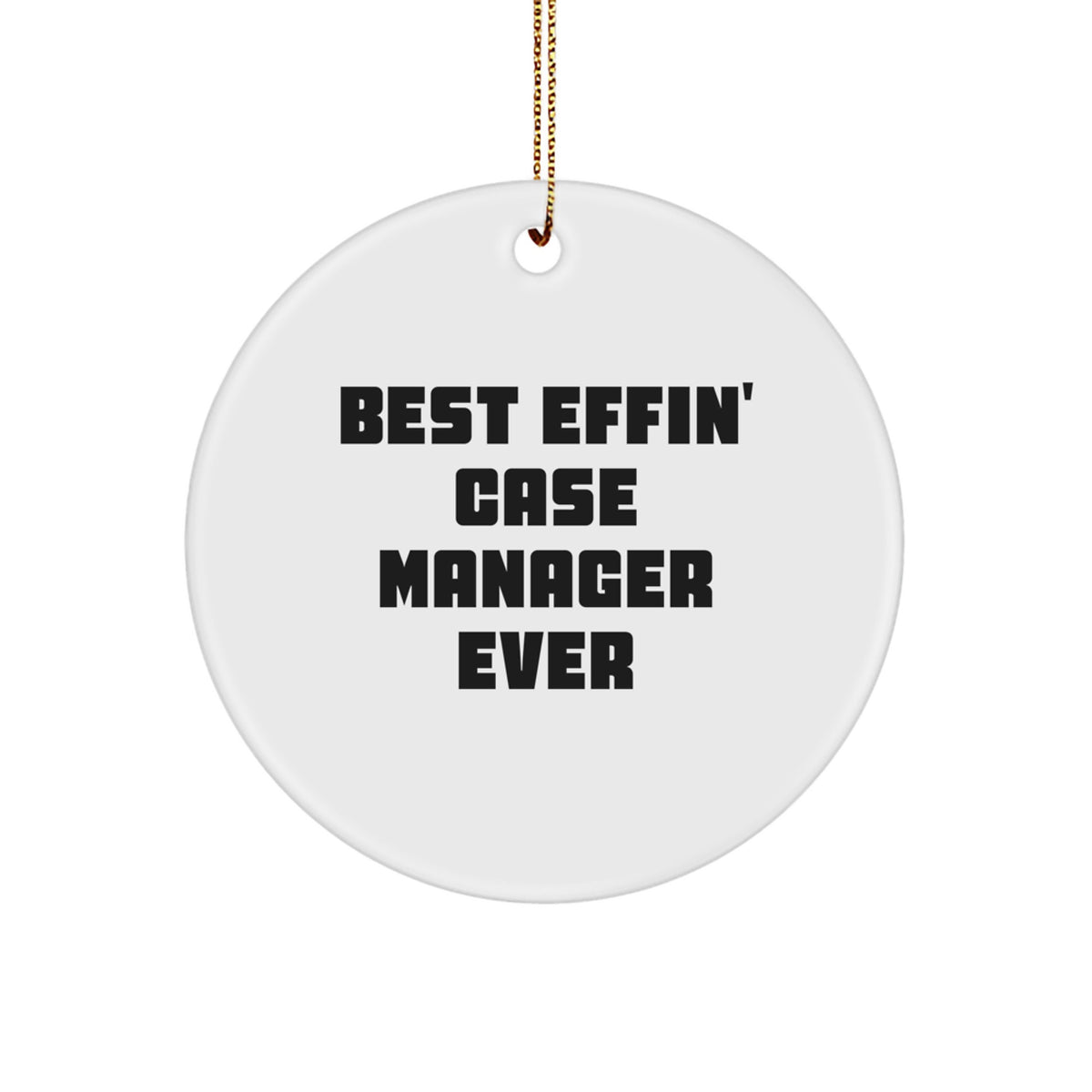 Playful Novelty Christmas Unique Gift for Friends Case Manager Ornament - Image 1