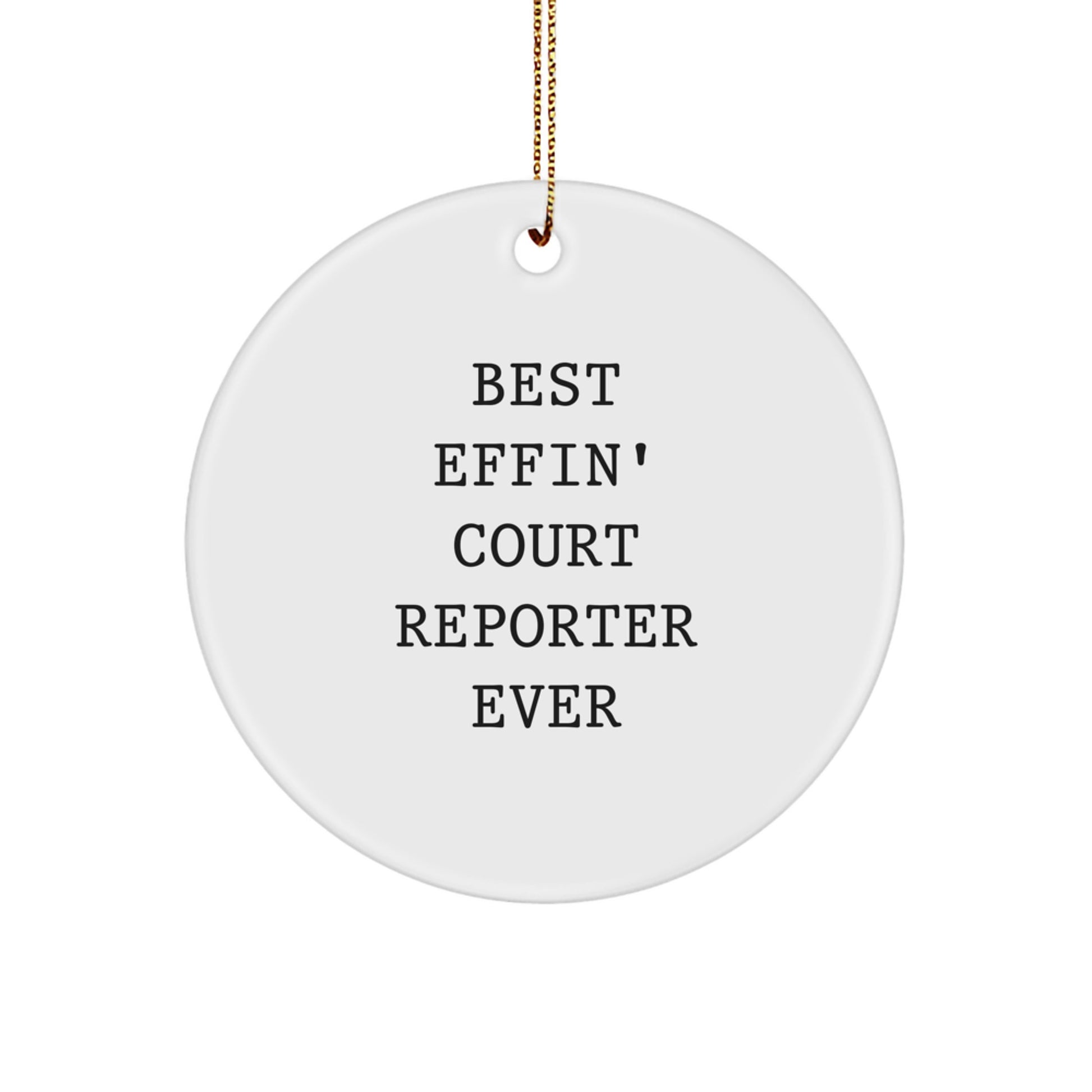 Court Reporter Christmas Ornament for Coworkers Idea Gift - Image 1