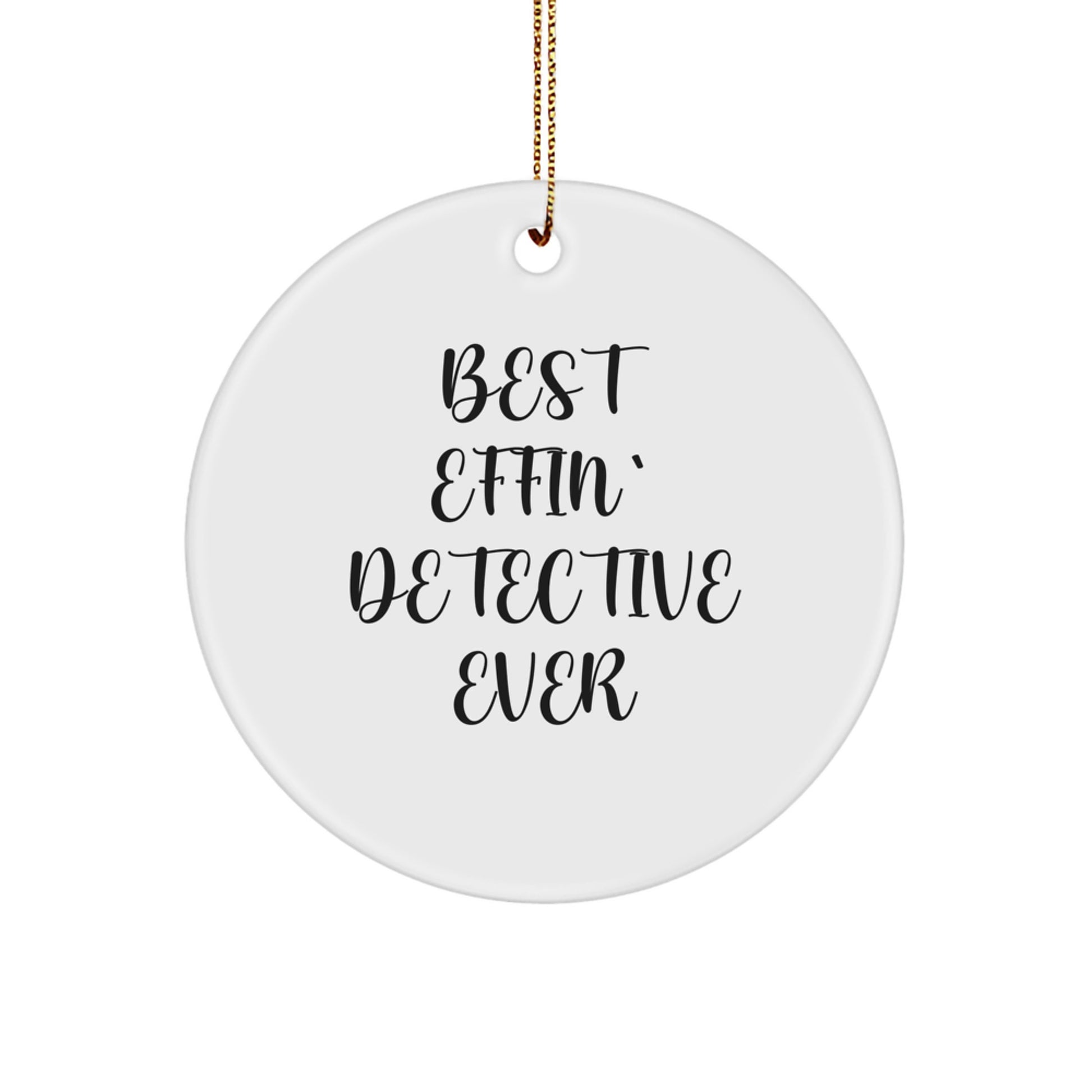Detective Keepsake Christmas Ornament for Him Holiday Gift - Image 1