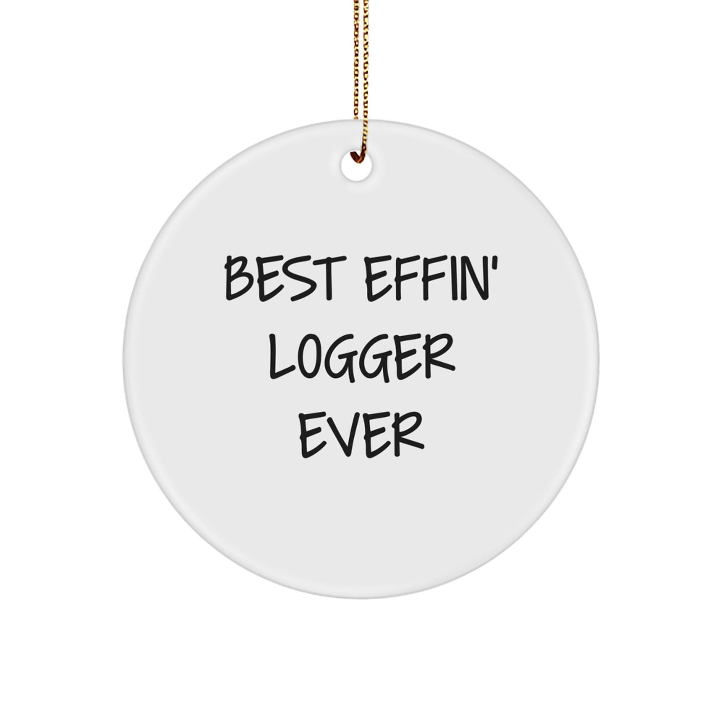 Logger Keepsake Christmas Ornament for Him Gift - Image 1