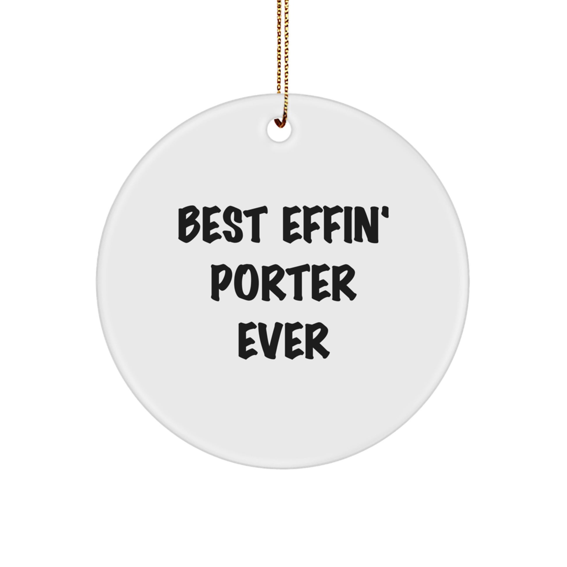 Porter Keepsake Christmas Ornament for Him Gift - Image 1