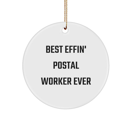 Postal Worker Keepsake Christmas Ornament for Him Gift - Image 1