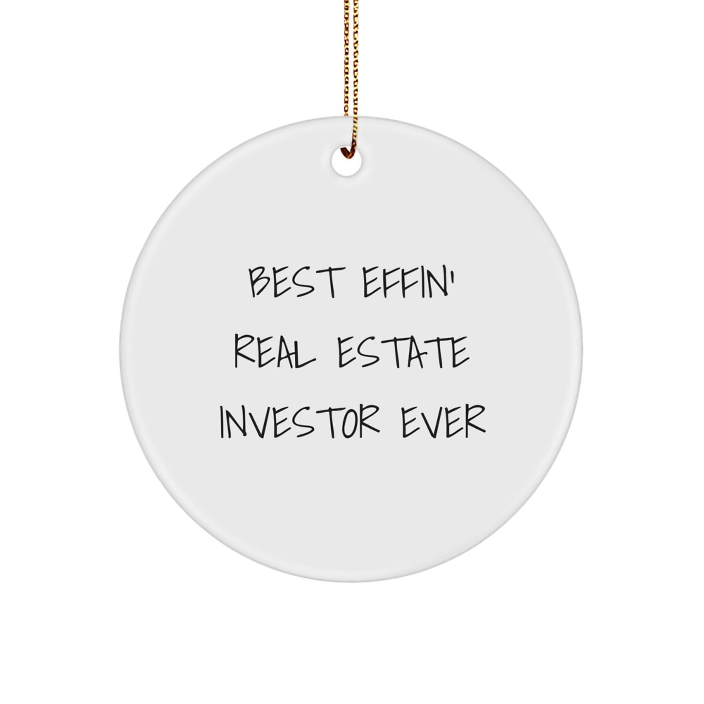 Cheeky Real Estate Investor Christmas Ornament for Roommates Gift - Image 1
