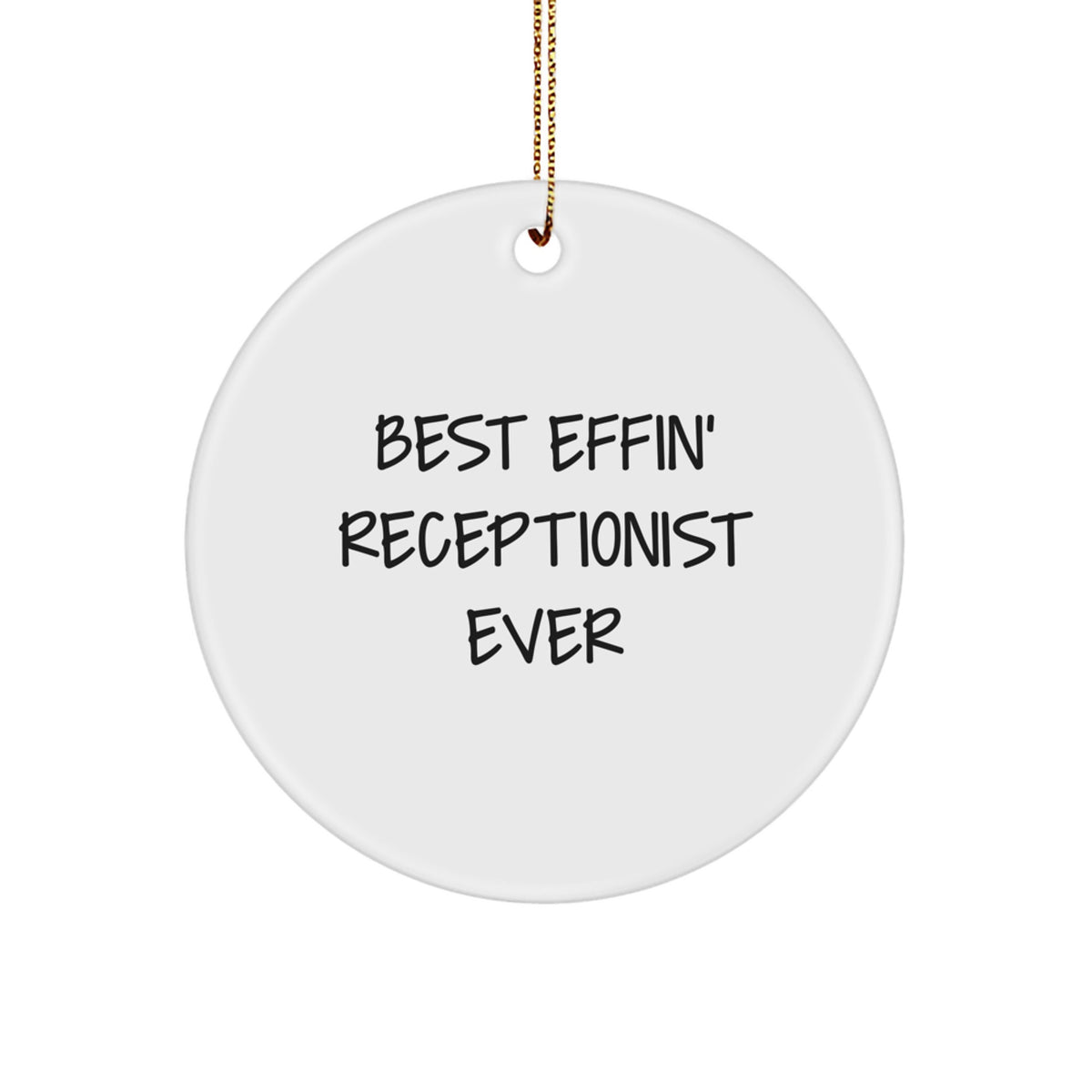 Christmas Gift for Her Receptionist Ornament Present - Image 1