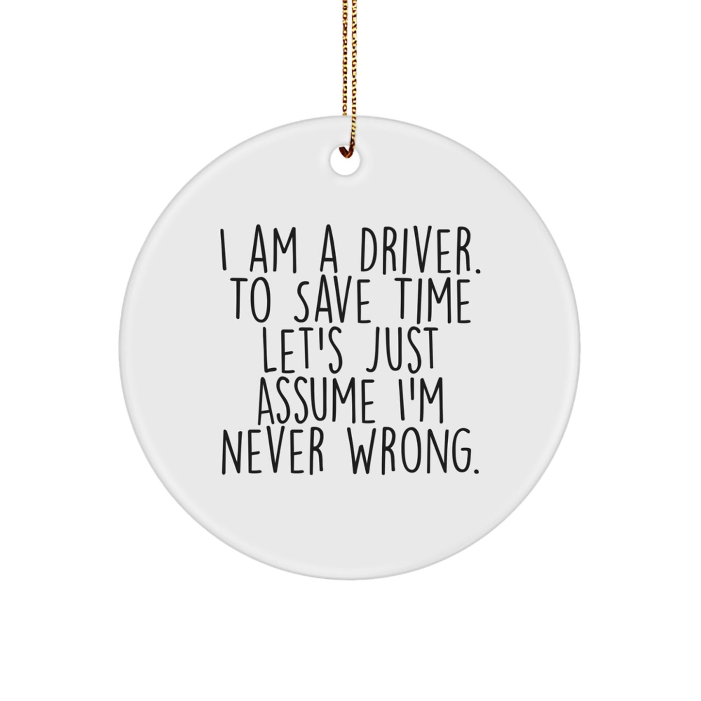Driver Keepsake Christmas Ornament for Him Gift - Image 1