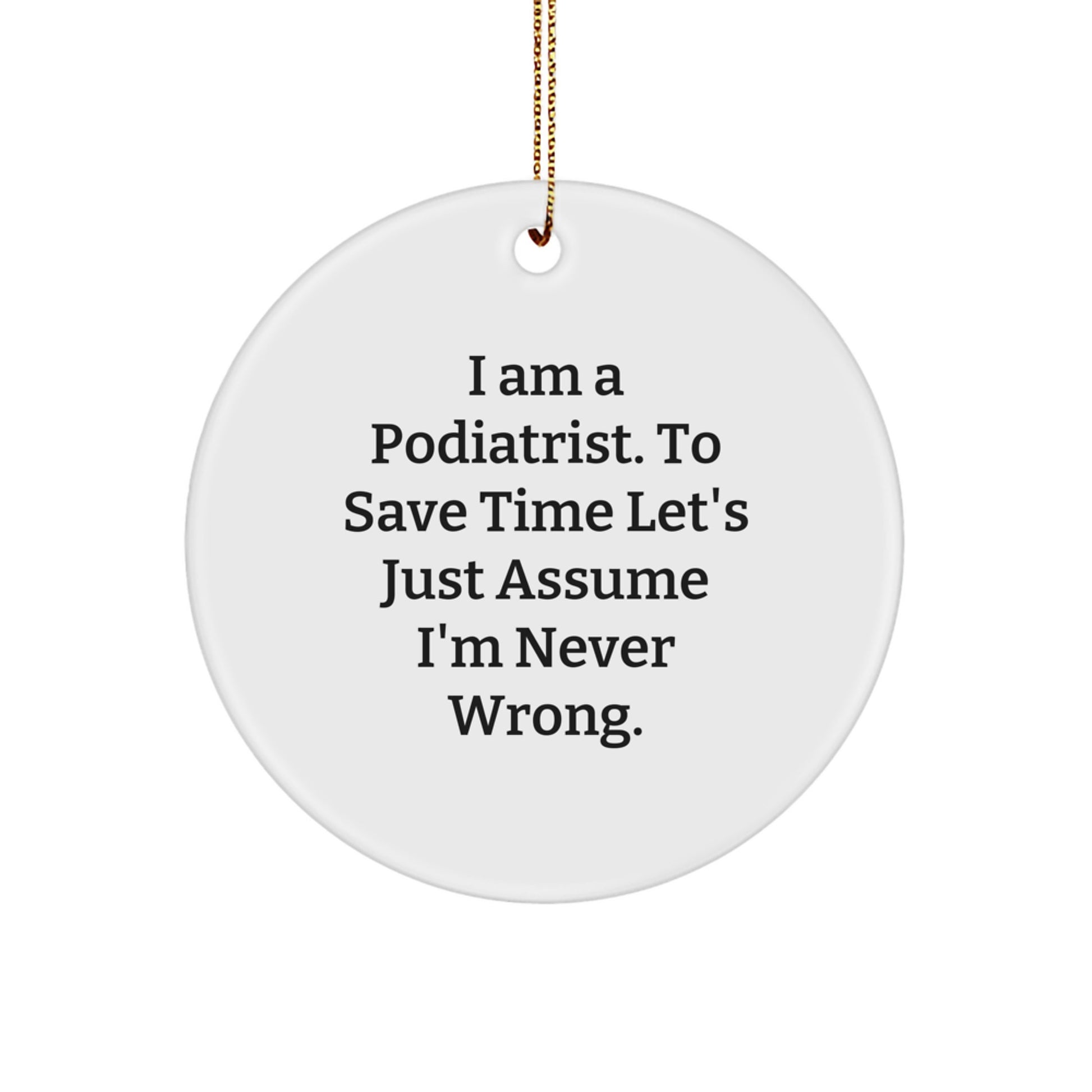 Novelty Podiatrist Christmas Ornament Gift for Friends - Image 1