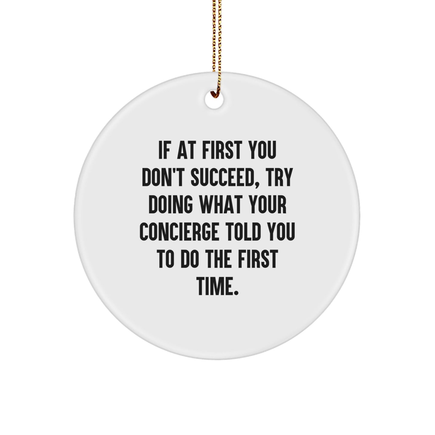 Concierge Keepsake Holiday Christmas Ornament for Him Treasure Gift - Image 1