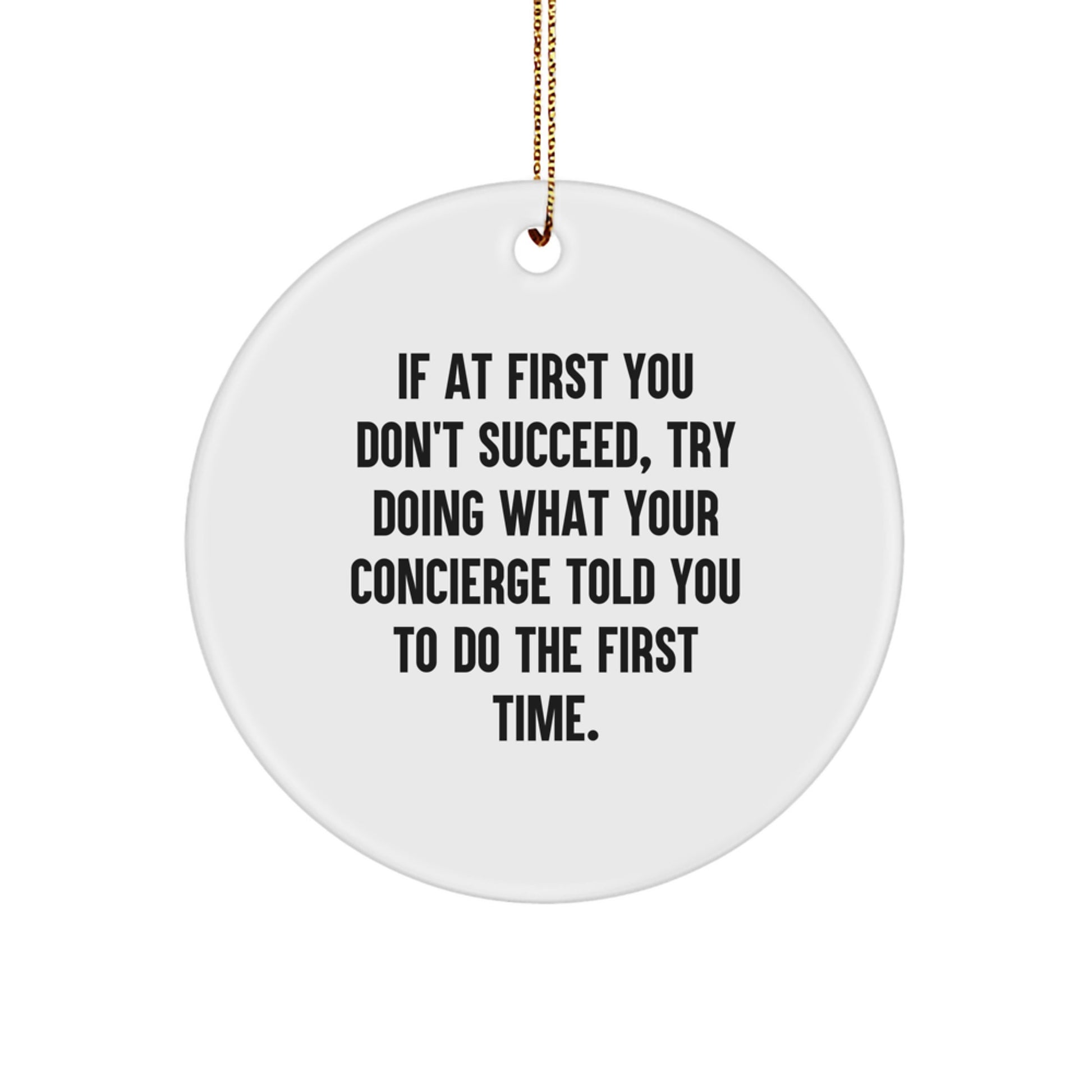 Concierge Keepsake Holiday Christmas Ornament for Him Treasure Gift - Image 1