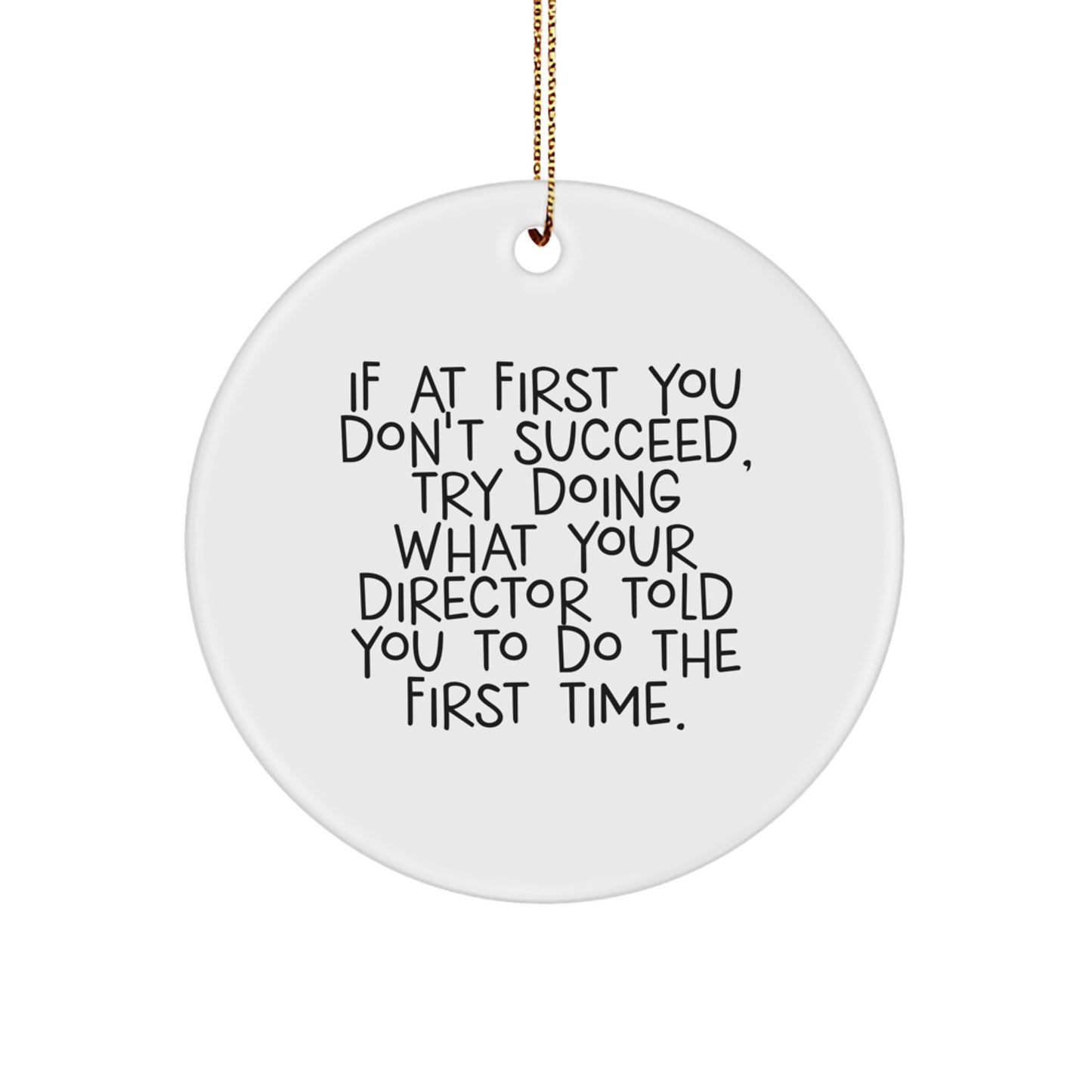 Director Keepsake Elegant Holiday Christmas Tree Ornament for Him Gift - Image 1