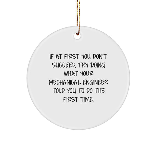 Christmas Gift for Her Mechanical Engineer Keepsake Ornament - Image 1