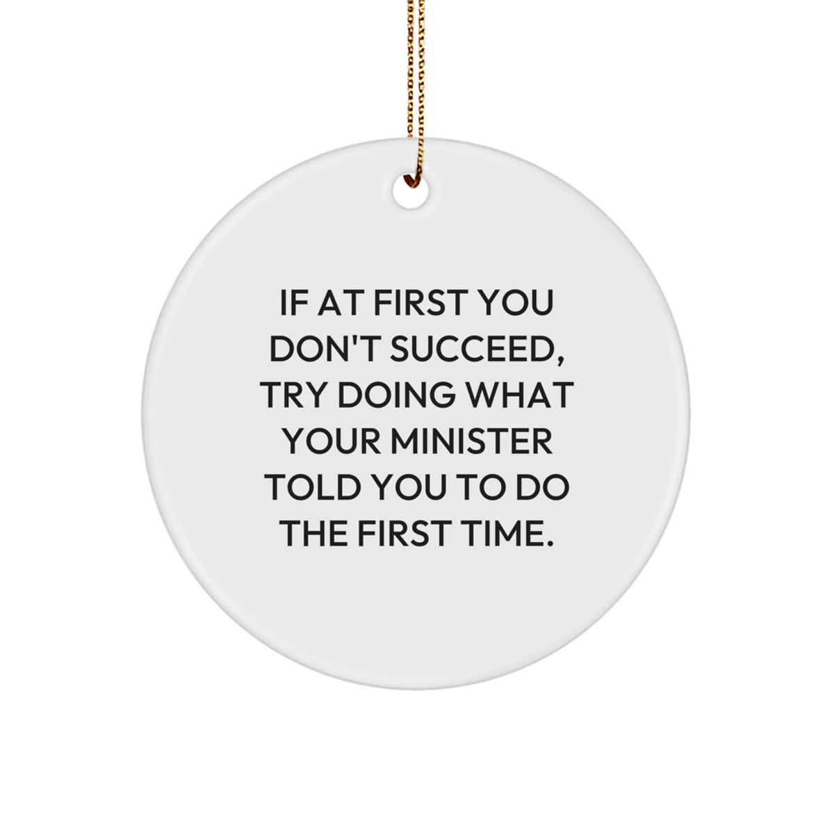 Minister Christmas Ornament Keepsake for Him Gift - Image 1